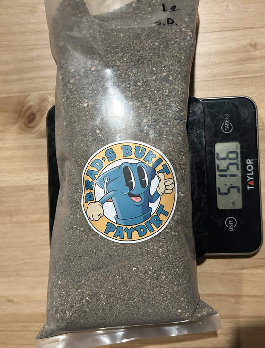 STREAMER'S DELIGHT PAYDIRT - 1 gram of Gold Gurranteed, 5 pounds o'dirt